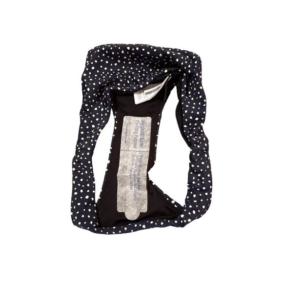 J. Crew Hipster Bikini Bottom in Navy Blue & White Polka Dot Sz XXS NEW - Picture 4 of 7